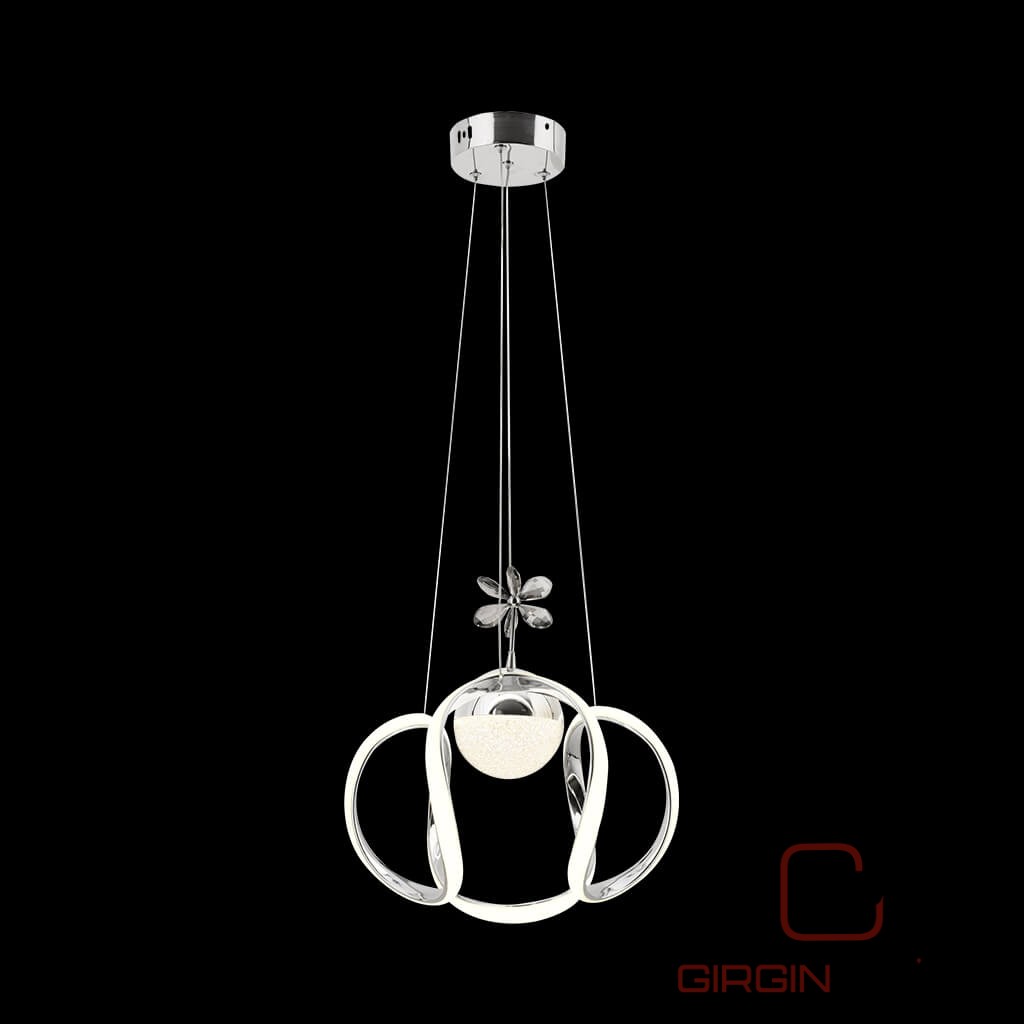 "Lüx Lotus" Dört Renk LED Sarkıt Avize - Görsel 2