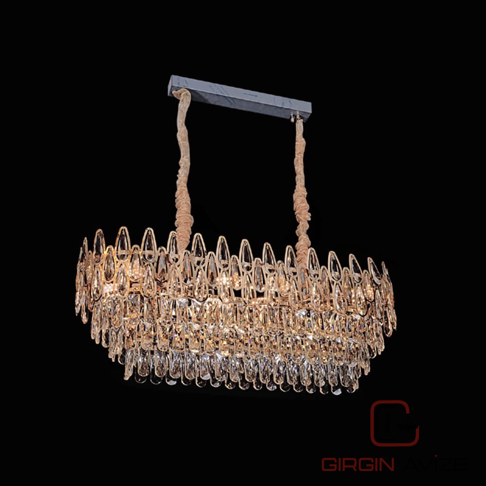 Elara Kristal Avize Yemek Odası - Görsel 2