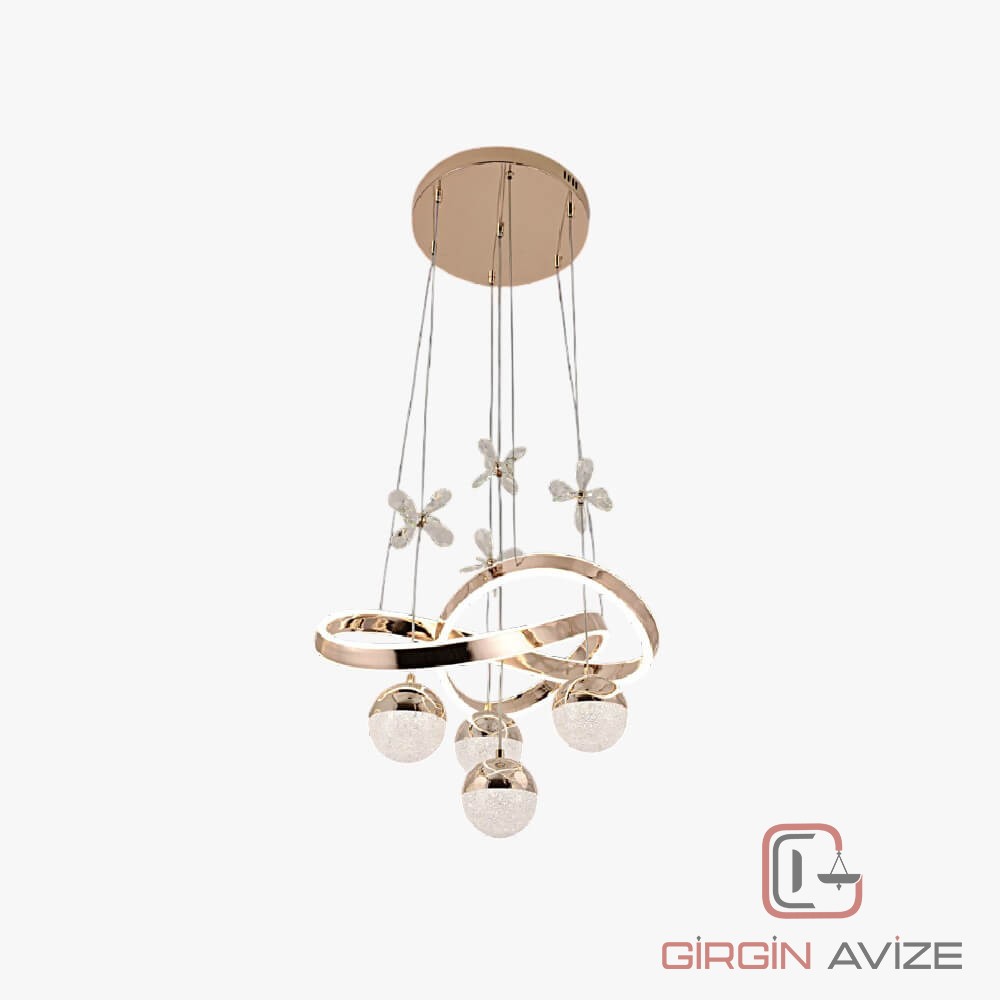 Viyana Gold Sarkıt Led Avize