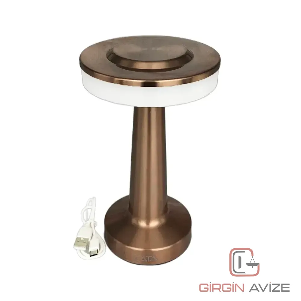 Oslo Şajlı Bakır Masa Lambası 3 Renkli