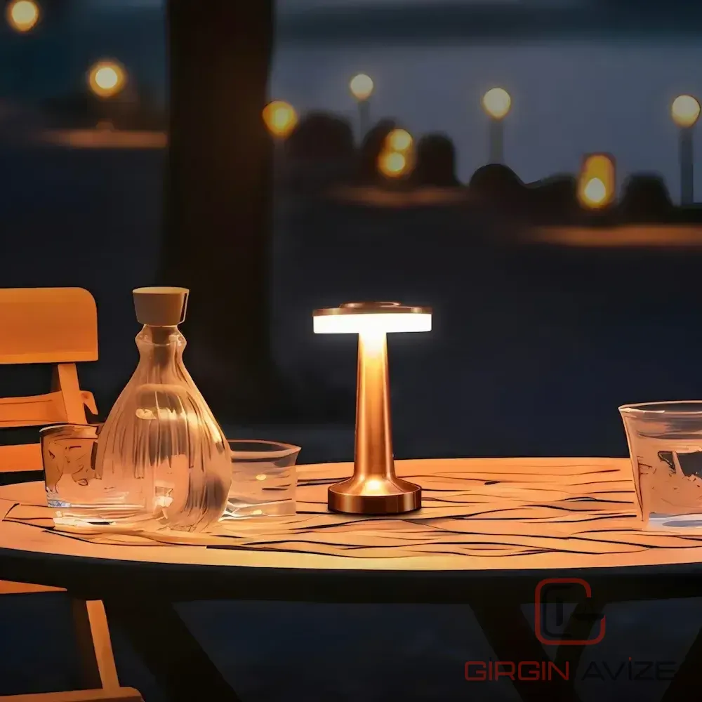 Oslo Şajlı Bakır Masa Lambası 3 Renkli - Görsel 3