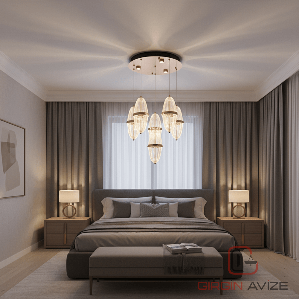 Elit Damla Led Avize - Görsel 4