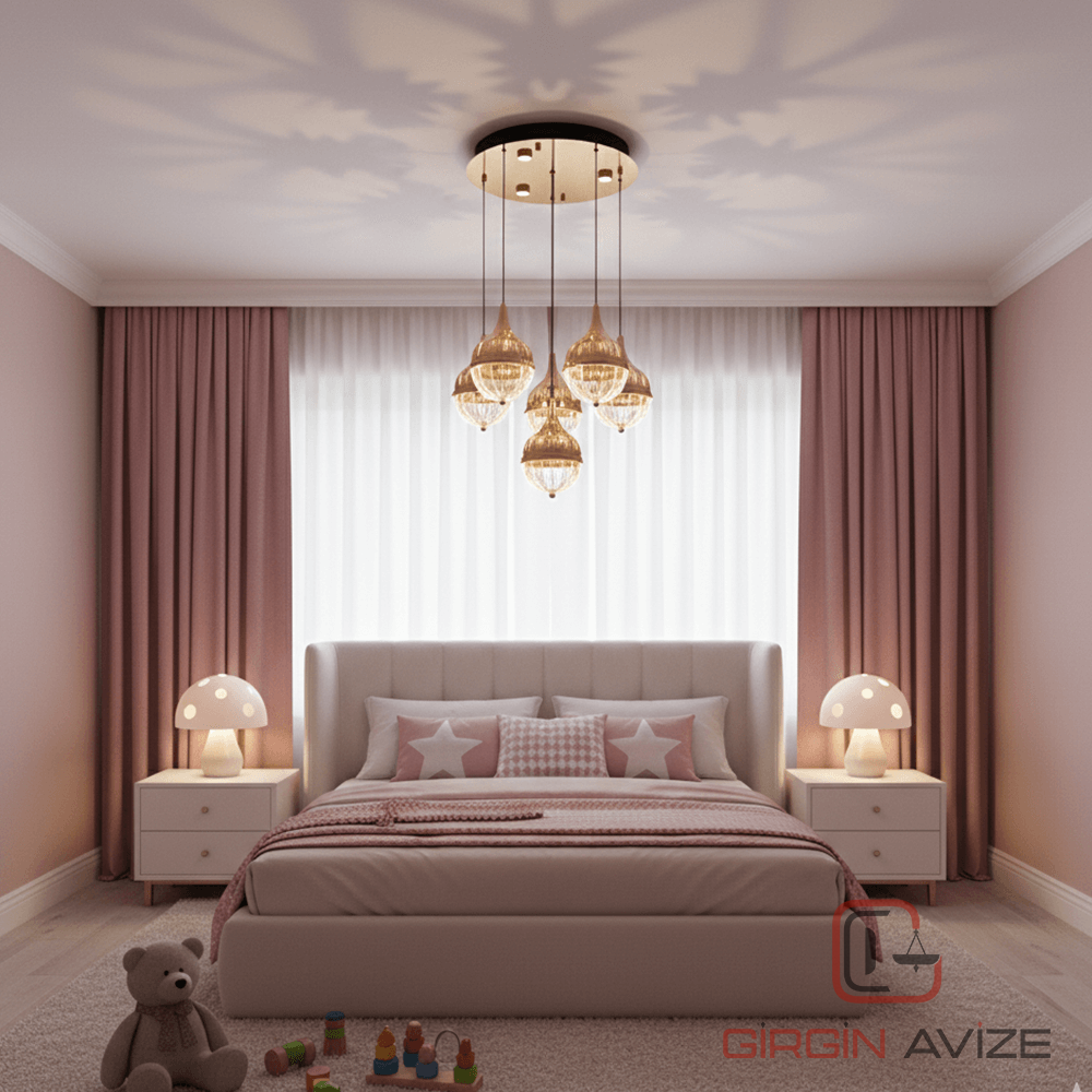 Amber Damla Led Avize - Görsel 4