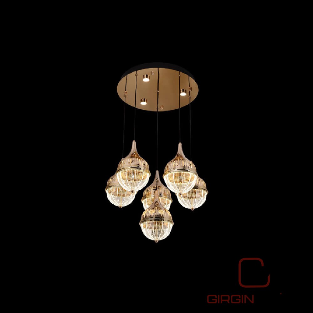 Amber Damla Led Avize - Görsel 3