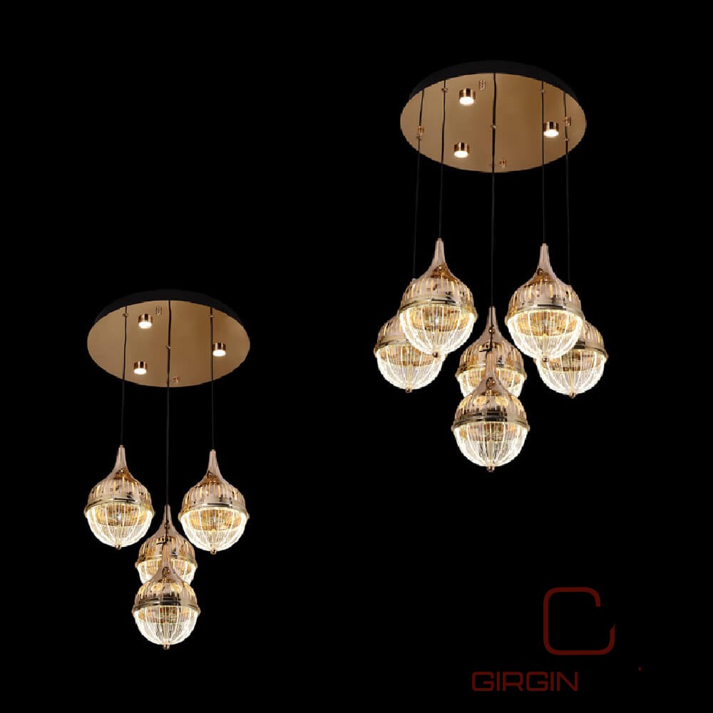 Amber Damla Led Avize - Görsel 2