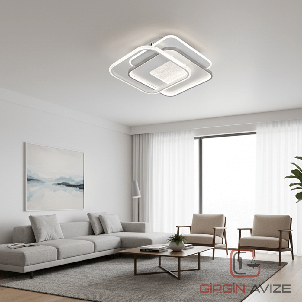 Zenit Kesişim Tavan LED Avize - Görsel 3