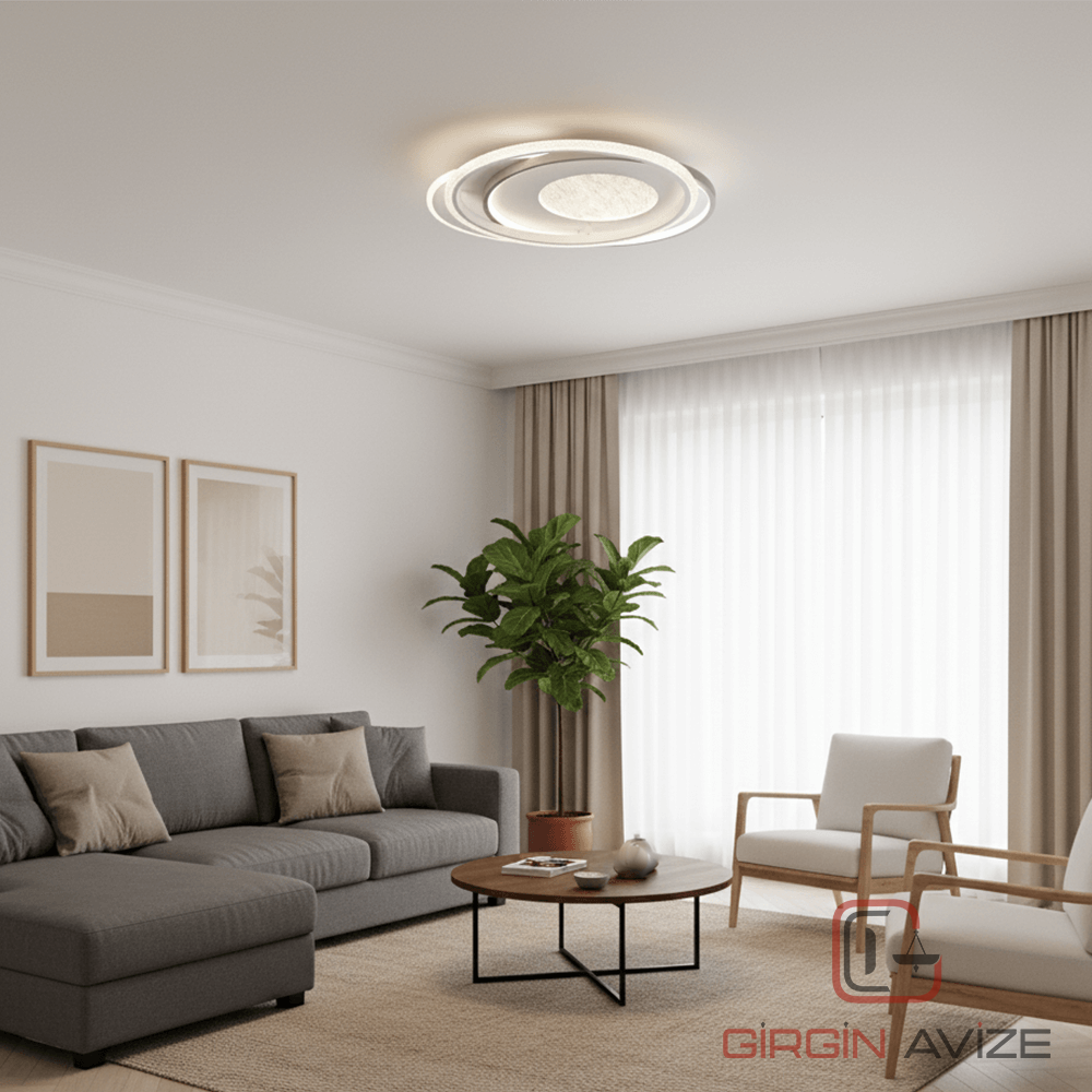 Işık Sarmalı Tavan Led Avize - Görsel 3